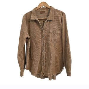 Umgee Tan Button Down Shirt